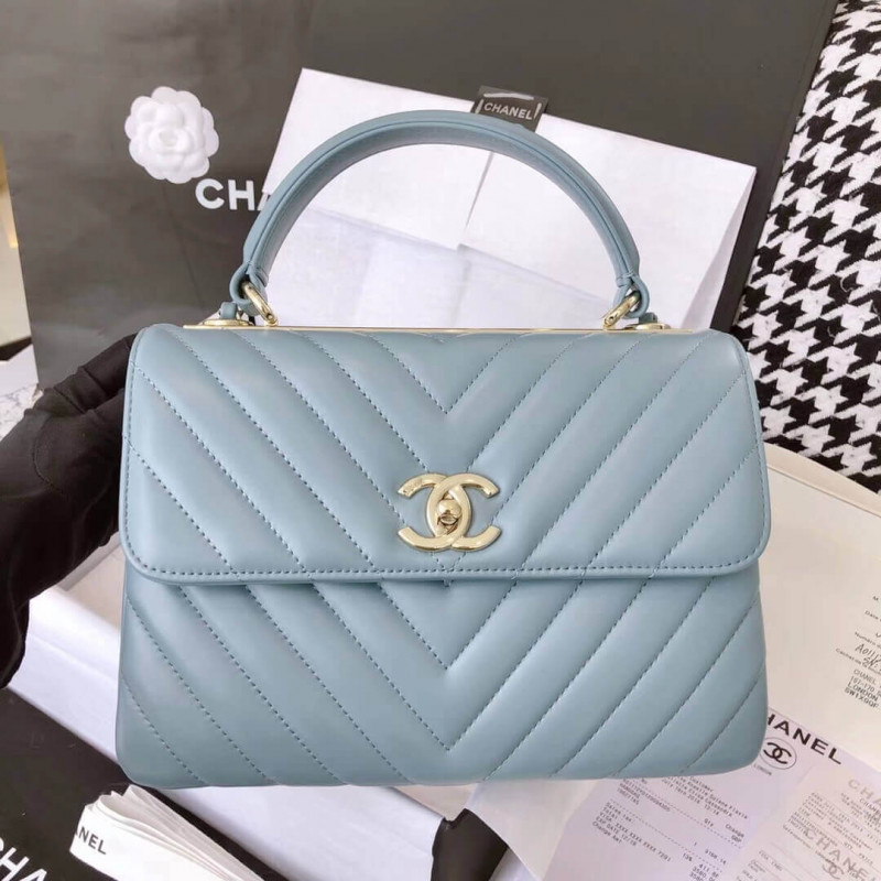Replica Chanel Chevron Quilted Small Trendy Cc 25453