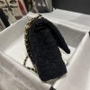Best Replicas Bags - Chanel Classic Flap Bag in Black Tweed 1112 Top Quality Louis Vuitton LV Replica Bags On Sales