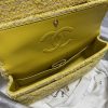 Best Replicas Bags - Chanel Classic Flap Bag in Yellow Tweed 1112 Best Louis Vuitton LV Replica Bags On Sales