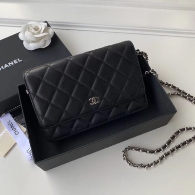 Alternative view of Replica Chanel Classic Lambskin Wallet On Chain Woc Ap0250