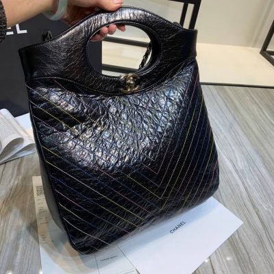 Alternative view of Replica Chanel Crumpled Calfskin Chanel 31 Shopping Bag 0091