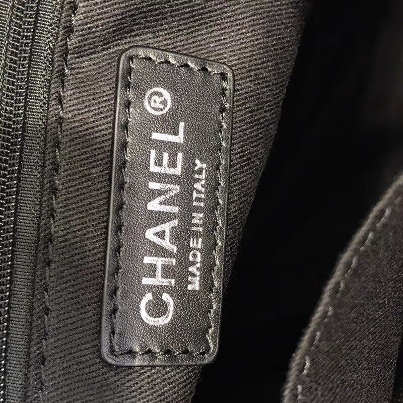 Replica Chanel Deauville Chain Shoulder Tote 33Cm Canvas Bag A66939 - Image 8