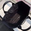 Best Replicas Bags - Chanel Deauville Tote 38cm Canvas Bag A66941 Black/White Top Quality Louis Vuitton LV Replica Bags On Sales