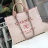 Best Replicas Bags - Chanel Deauville Tote 38cm Canvas Bag A66941 Bubblegum Pink Top Quality Louis Vuitton LV Replica Bags On Sales