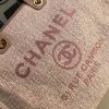Best Replicas Bags - Chanel Deauville Tote 38cm Canvas Bag A66941 Poudre Pink Top Quality Louis Vuitton LV Replica Bags On Sales