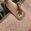 Best Replicas Bags - Chanel Deauville Tote 38cm Canvas Bag A66941 Poudre Pink Top Quality Louis Vuitton LV Replica Bags On Sales