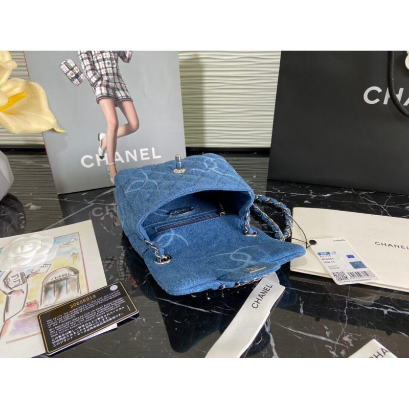 Replica Chanel Denim Classic Flap Mini Bag As2070 - Image 5