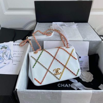 Alternative view of Replica Chanel Entwined Chain Bag As2383