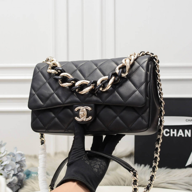 Replica Chanel Flap Bag With Large Bi-Color Chain As1354 - Image 2
