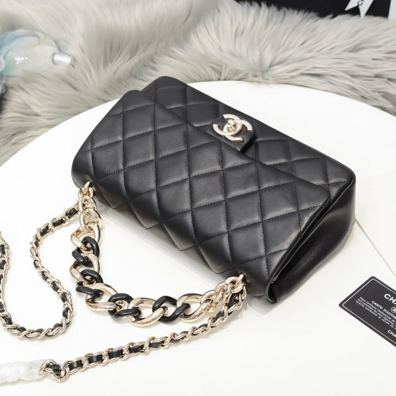 Replica Chanel Flap Bag With Large Bi-Color Chain As1354 - Image 6