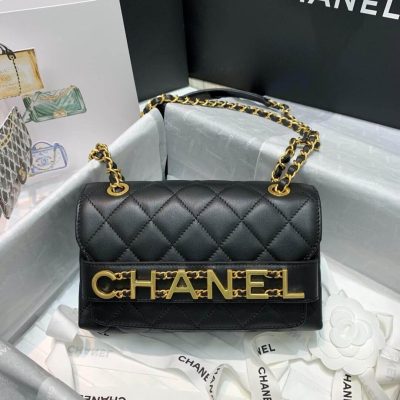 Alternative view of Replica Chanel Front Logo Small Flap Bag As1490