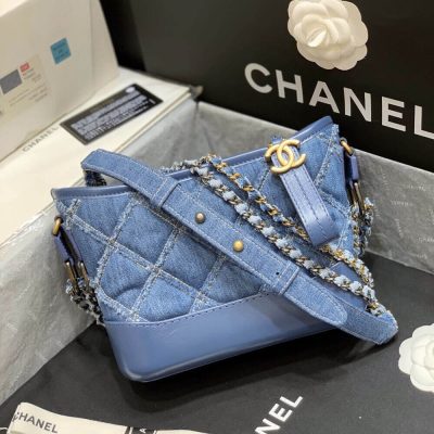 Alternative view of Replica Chanel Gabrielle Small Hobo Bag Denim Calfskin A91810