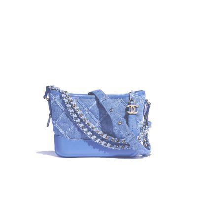 Replica Chanel Gabrielle Small Hobo Bag Denim Calfskin A91810
