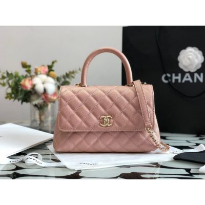 Alternative view of Replica Chanel Grained Calfskin Mini Flap Bag With Top Handle 99003