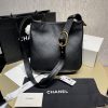 Best Replicas Bags - Chanel Hobo Handbag Calfskin Black AS2844 Top Quality Louis Vuitton LV Replica Bags On Sales