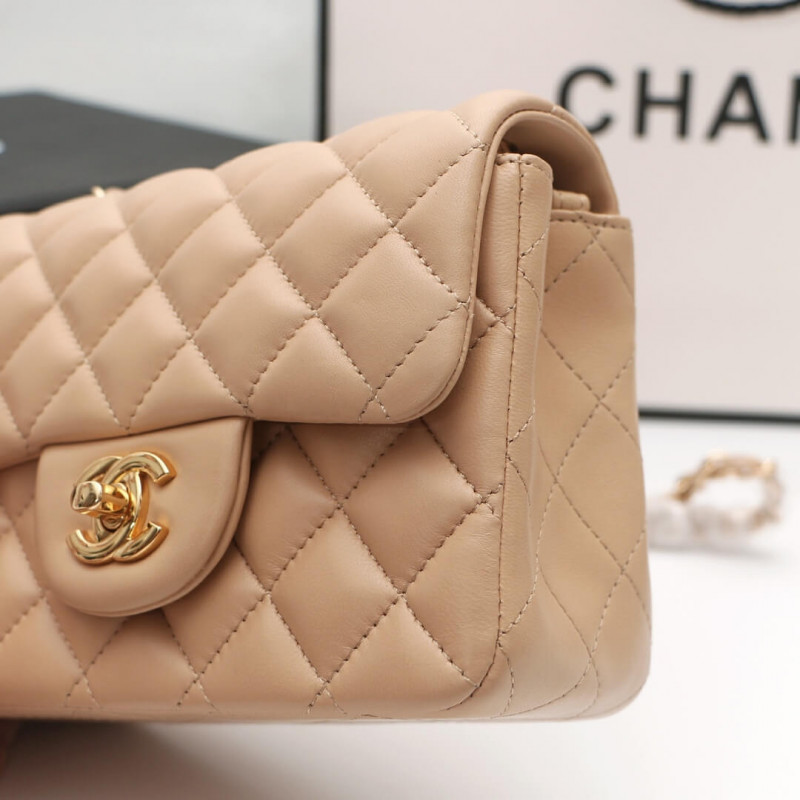 Replica Chanel Lambskin 17Cm Classic Flap Bag 1115 - Image 6