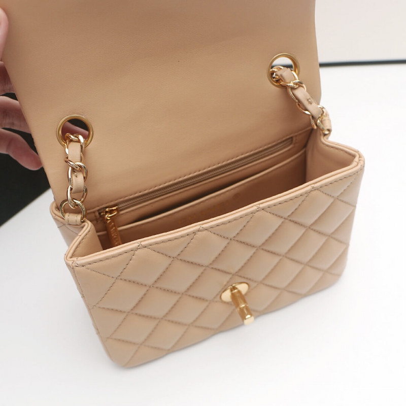 Replica Chanel Lambskin 17Cm Classic Flap Bag 1115 - Image 8