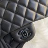 Best Replicas Bags - Chanel Lambskin 20cm Classic Flap Bag 1116 Black Top Quality Louis Vuitton LV Replica Bags On Sales