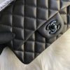 Best Replicas Bags - Chanel Lambskin 20cm Classic Flap Bag 1116 Black Top Quality Louis Vuitton LV Replica Bags On Sales