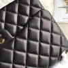 Best Replicas Bags - Chanel Lambskin 30cm Classic Flap Bag A1113 Black Top Quality Louis Vuitton LV Replica Bags On Sales