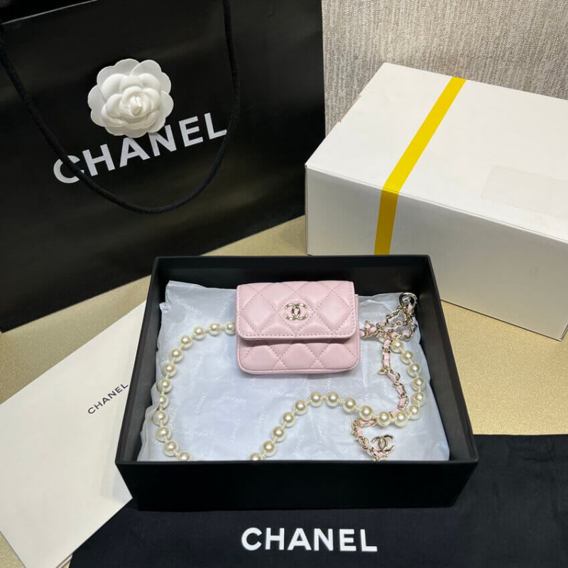 Replica Chanel Lambskin Belt Bag Ap2654 Pink - Image 4