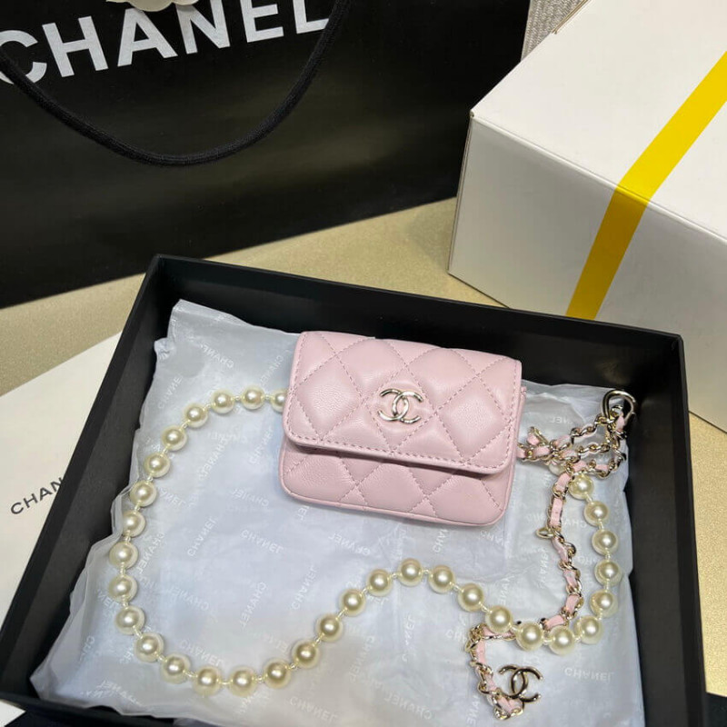 Replica Chanel Lambskin Belt Bag Ap2654 Pink - Image 6