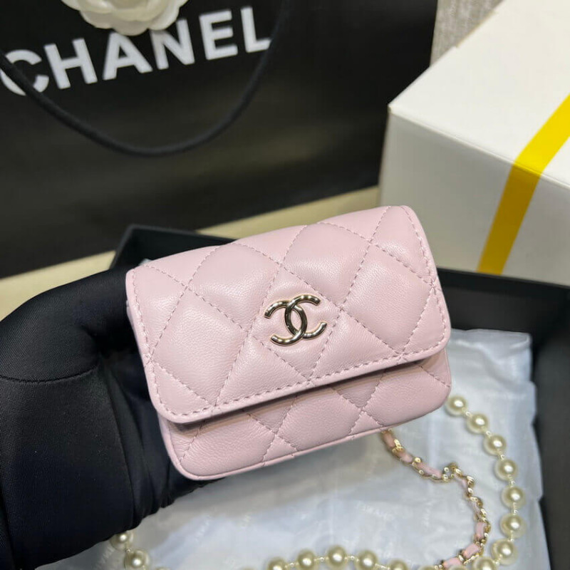 Replica Chanel Lambskin Belt Bag Ap2654 Pink - Image 7