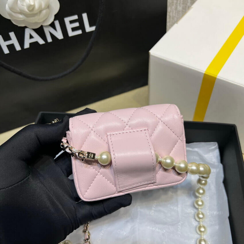 Replica Chanel Lambskin Belt Bag Ap2654 Pink - Image 8