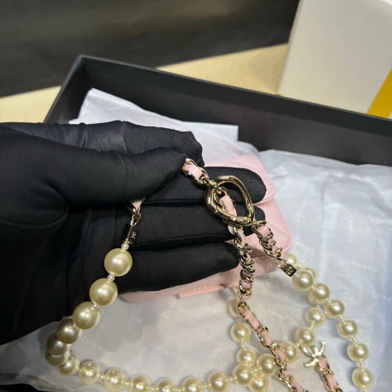 Replica Chanel Lambskin Belt Bag Ap2654 Pink - Image 9