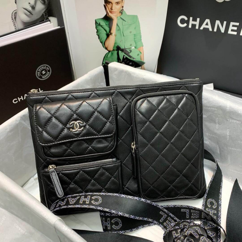 Replica Chanel Lambskin Cases With Accessories Ap1054 Black - Image 4