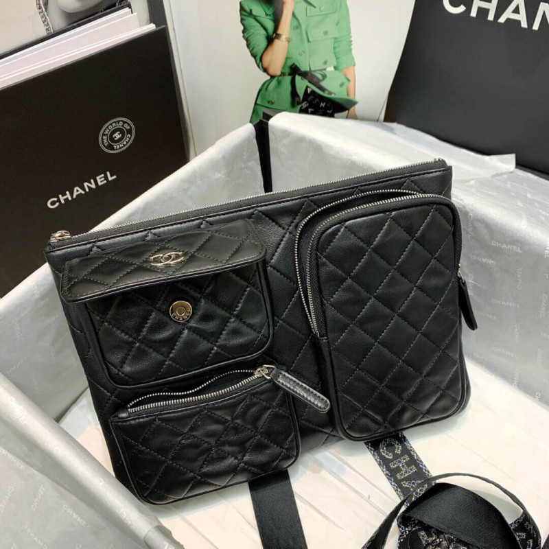Replica Chanel Lambskin Cases With Accessories Ap1054 Black - Image 7