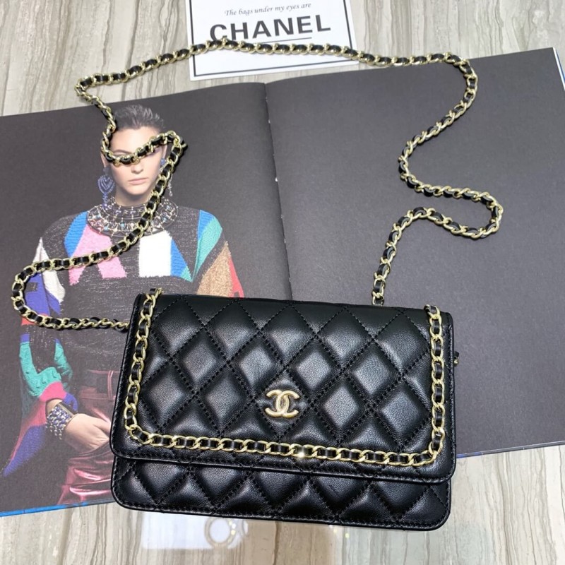 Replica Chanel Lambskin Chain Bag 86058 - Image 2