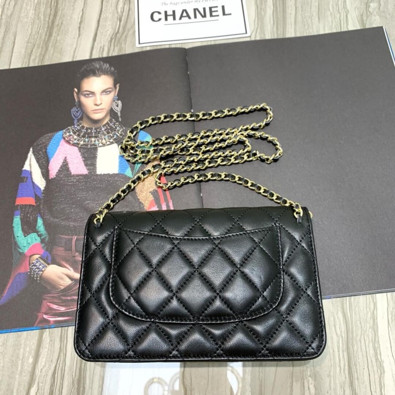 Replica Chanel Lambskin Chain Bag 86058 - Image 3