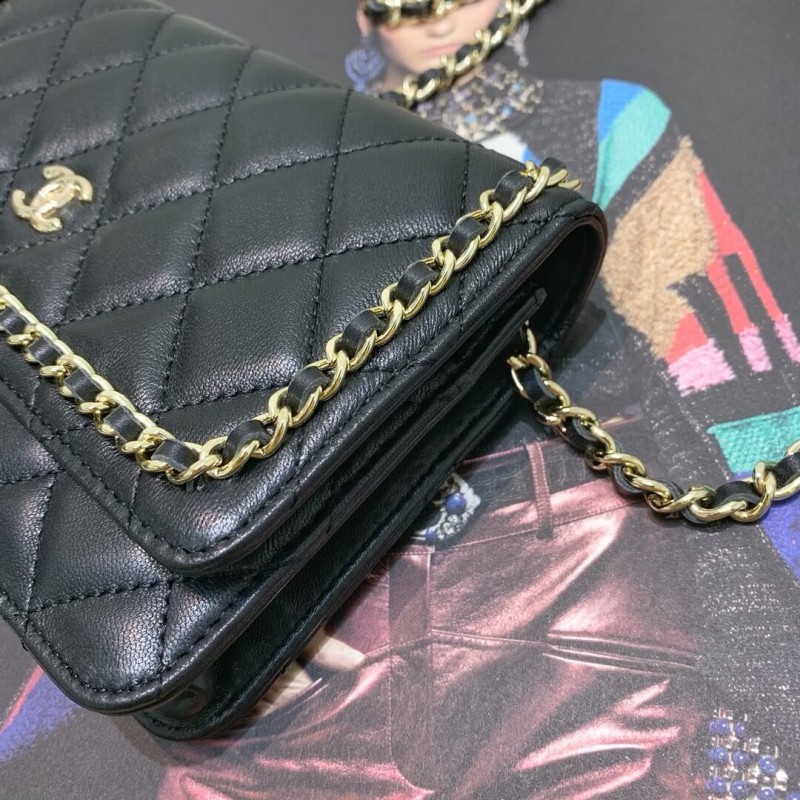 Replica Chanel Lambskin Chain Bag 86058 - Image 5