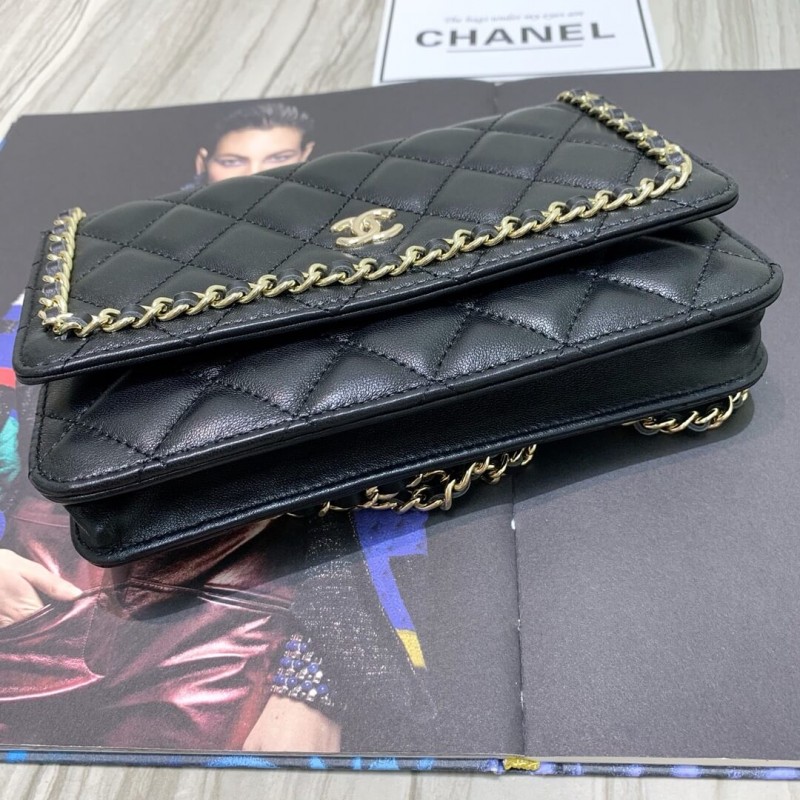 Replica Chanel Lambskin Chain Bag 86058 - Image 6