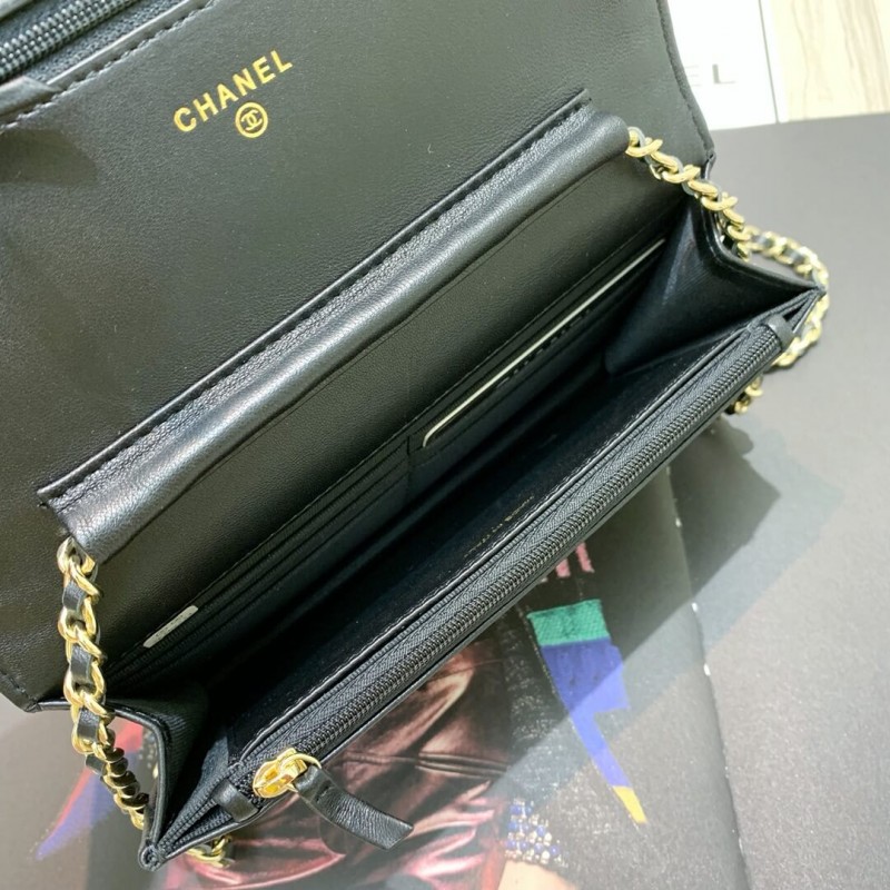 Replica Chanel Lambskin Chain Bag 86058 - Image 8