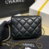 Best Replicas Bags - Chanel Lambskin Mini Flap Bag AS2855 Black Best Louis Vuitton LV Replica Bags On Sales