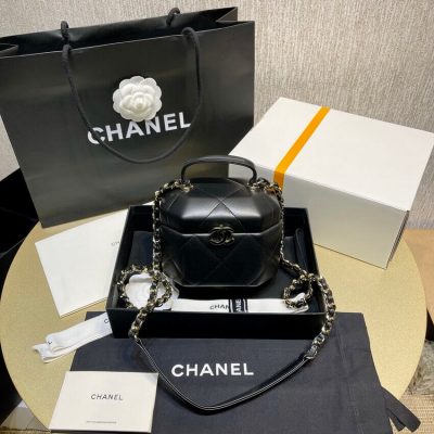 Alternative view of Replica Chanel Lambskin Small Vanity Case As2630 Black