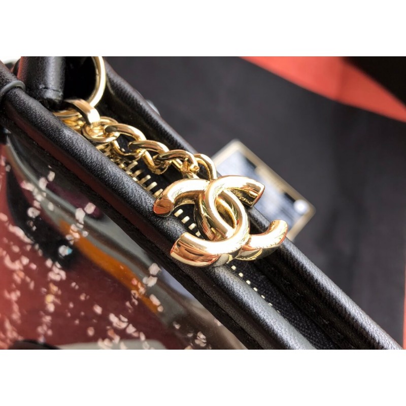 Replica Chanel Large Tweed Pvc Logo Pouches Ap0360 - Image 4