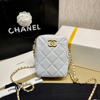 Alternative view of Replica Chanel Mini Camera Bag Iridescent Grained Calfskin Bag As2857