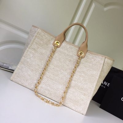 Alternative view of Replica Chanel Mixed Fibers Shopping Bag A66942