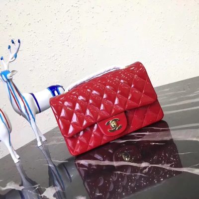 Replica Chanel Pantent Leather 20Cm Classic Flap Bag 1116