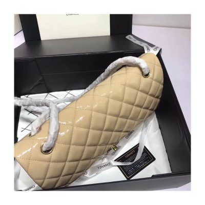 Alternative view of Replica Chanel Pantent Leather 30Cm Classic Flap Bag A1113