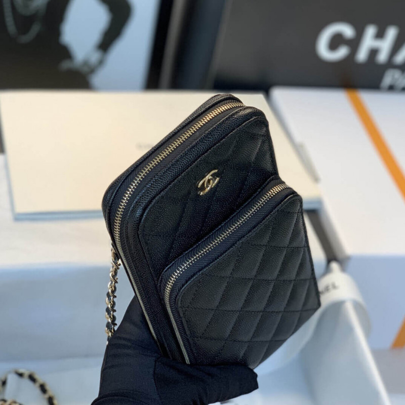 Replica Chanel Phone Bag With Chain B01963 - Image 11