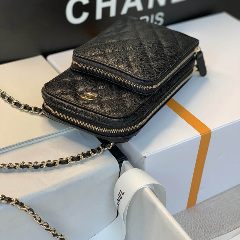 Replica Chanel Phone Bag With Chain B01963 - Image 4