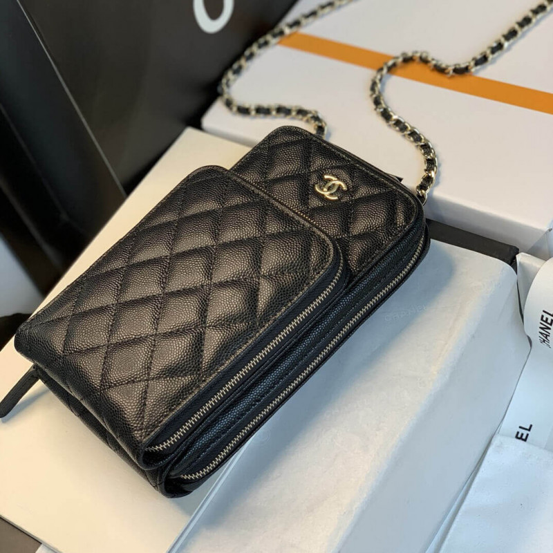 Replica Chanel Phone Bag With Chain B01963 - Image 5
