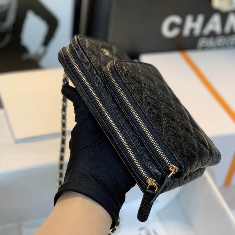 Replica Chanel Phone Bag With Chain B01963 - Image 9