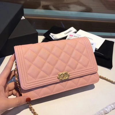 Alternative view of Replica Chanel Quilted Caviar Leboy Woc Chain Bag 80287