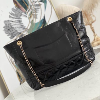 Alternative view of Replica Chanel Quilted Waxy Calfskin Shopping Bag 8345