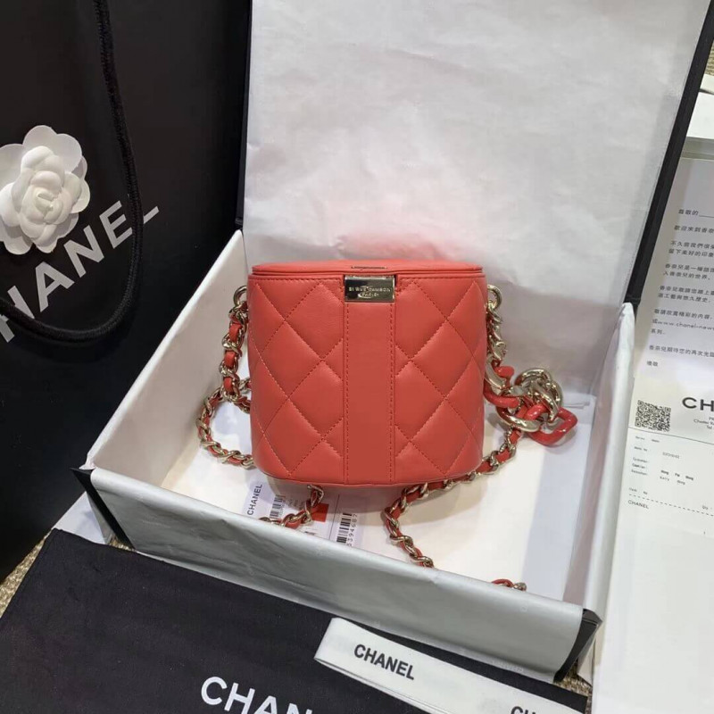Replica Chanel Round Vanity Case As1355 - Image 3